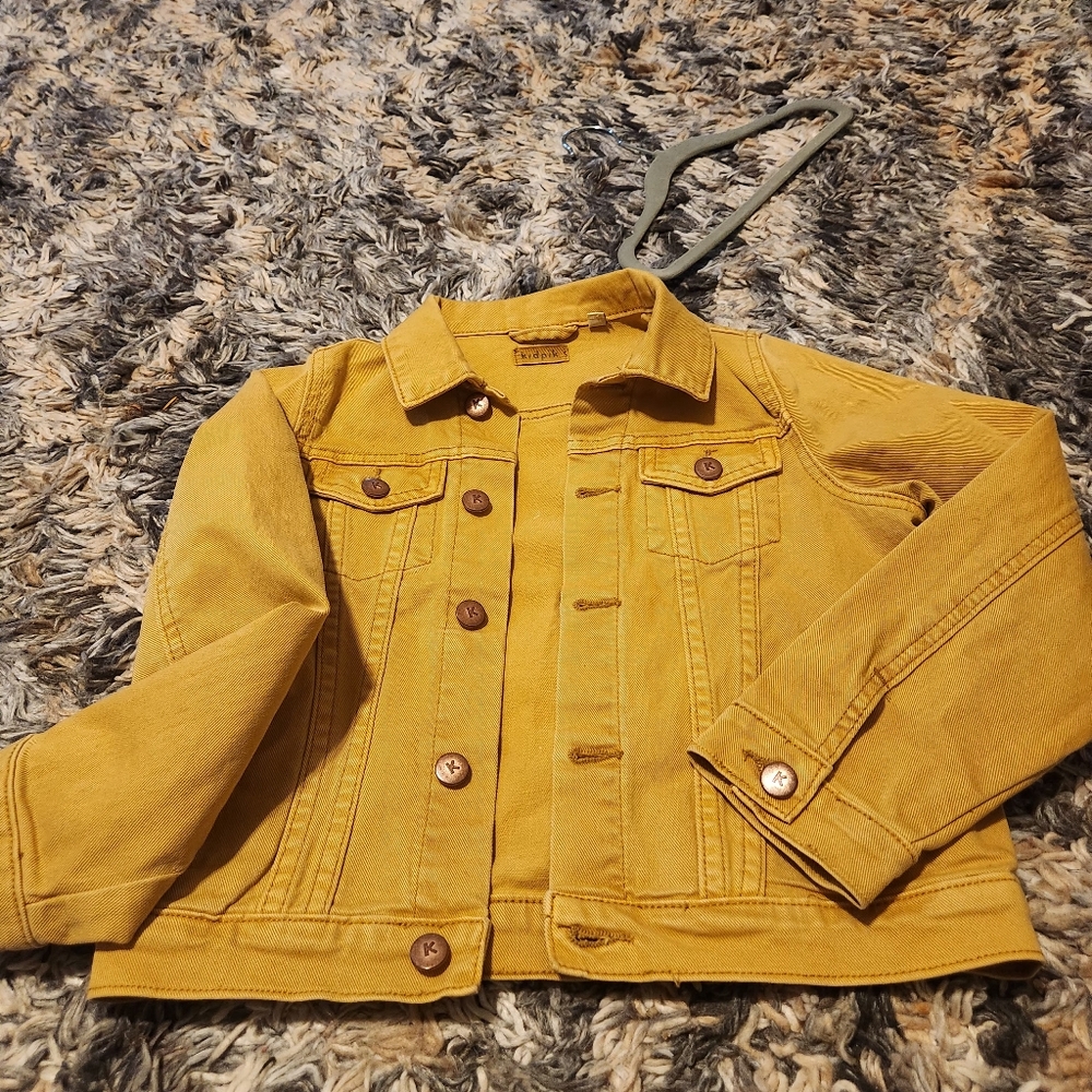 Stylish Mustard Kids Jean Jacket